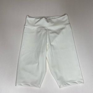 White Bici Biker Shorts
